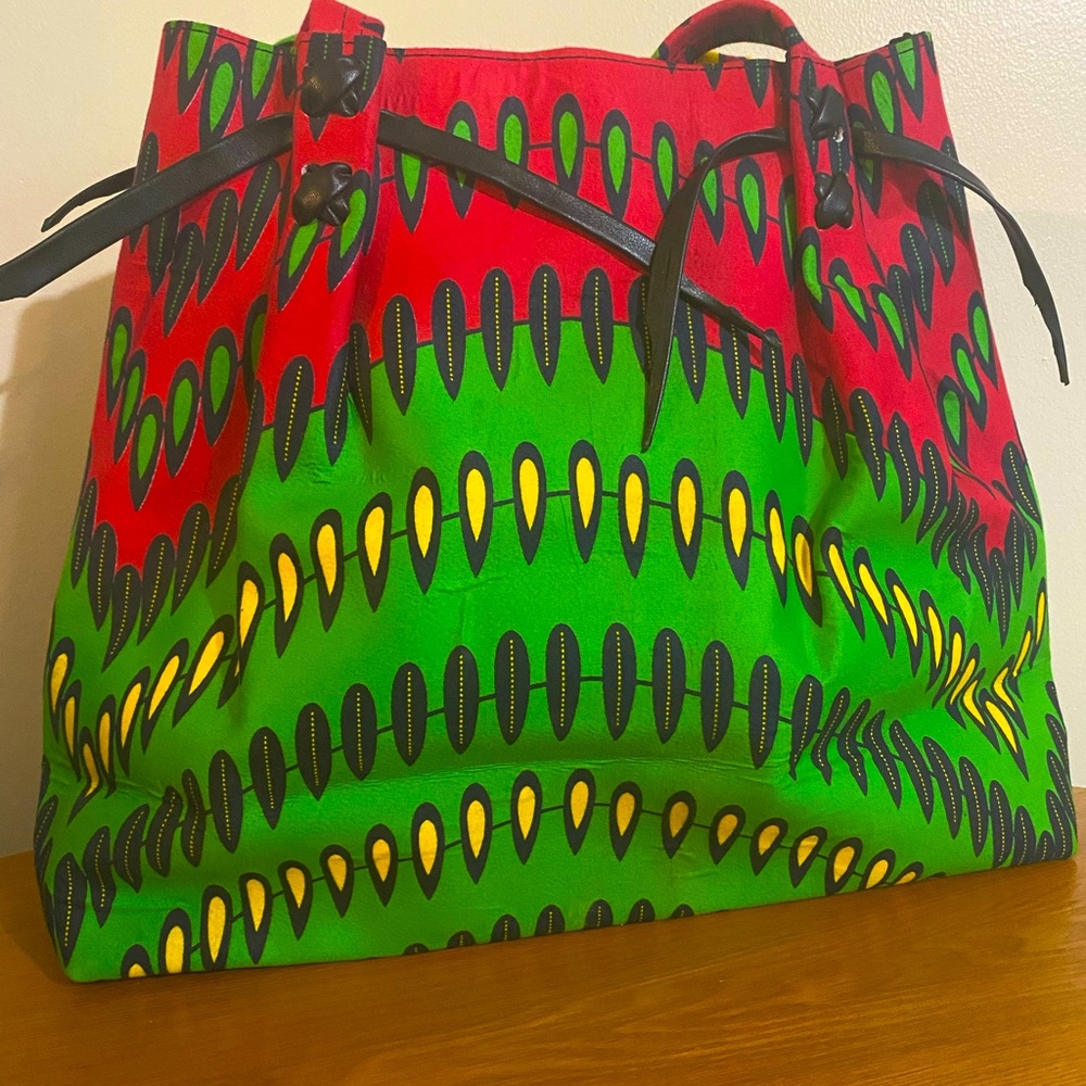 Authentic Large Ankara Tote Bag